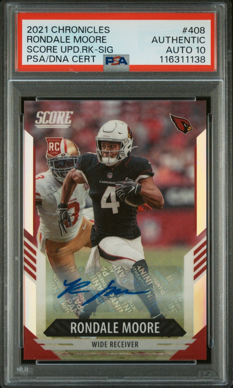 Rondale Moore Panini Chronicles Score Update Rookies #408 Silver