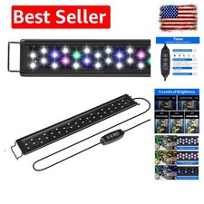 LED Aquarium Light for 12 Inch Fish Tank, Auto On Off with Timer, Full Spectr...