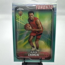 2024-25 Topps Chrome - Ulrich Chomche #191 Aqua Refractor /199 (RC)