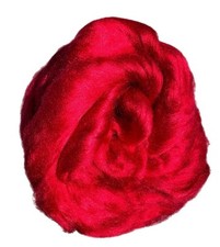 Bamboo Viscose Type “Egyptian Red” Top Roving Fiber 1 oz