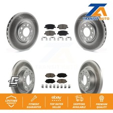 [Front+Rear] Coated Disc Brake Rotor Ceramic Pad Kit For Jeep Renegade Fiat 500X