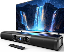 60W 2.0 Channel Sound Bar for Smart TV with Deep Bass  Crystal Dialogue  ARC,