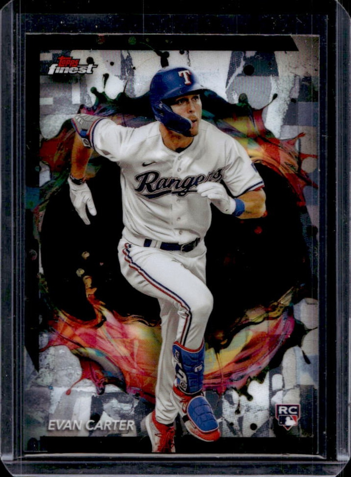 2024 Topps Finest Evan Carter RC Rookie #290 Rangers