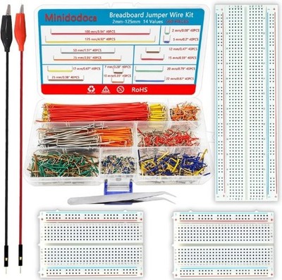 560Pcs Breadboard Jumper Wire Kit PCB Circuit Board Assortment 14 Different