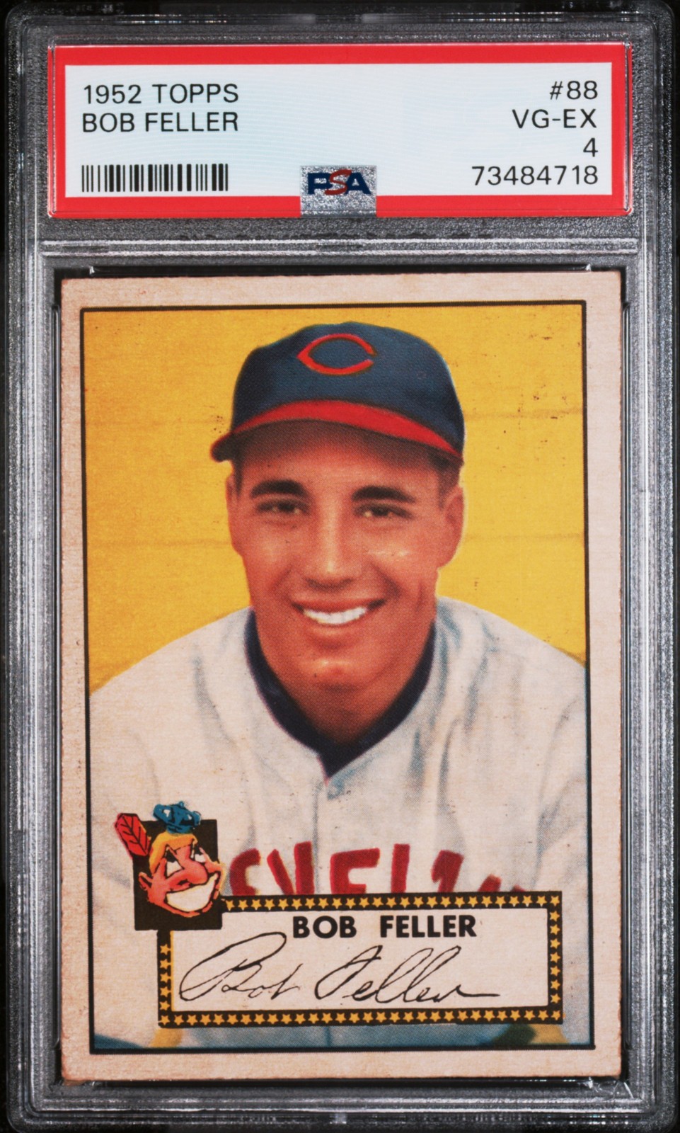 1952 TOPPS #88 BOB FELLER PSA 4