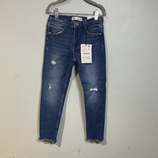 Zara Distressed Girl Skinny Jeans Denim Pants Size 7