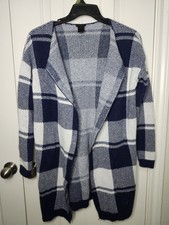 Ann Taylor Mid Length Sweater Size XS Blue  White