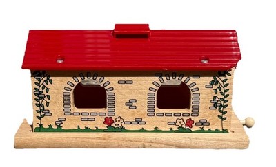 Brio Red Country Tunnel #33471 Wooden Railway Accessory Sweden