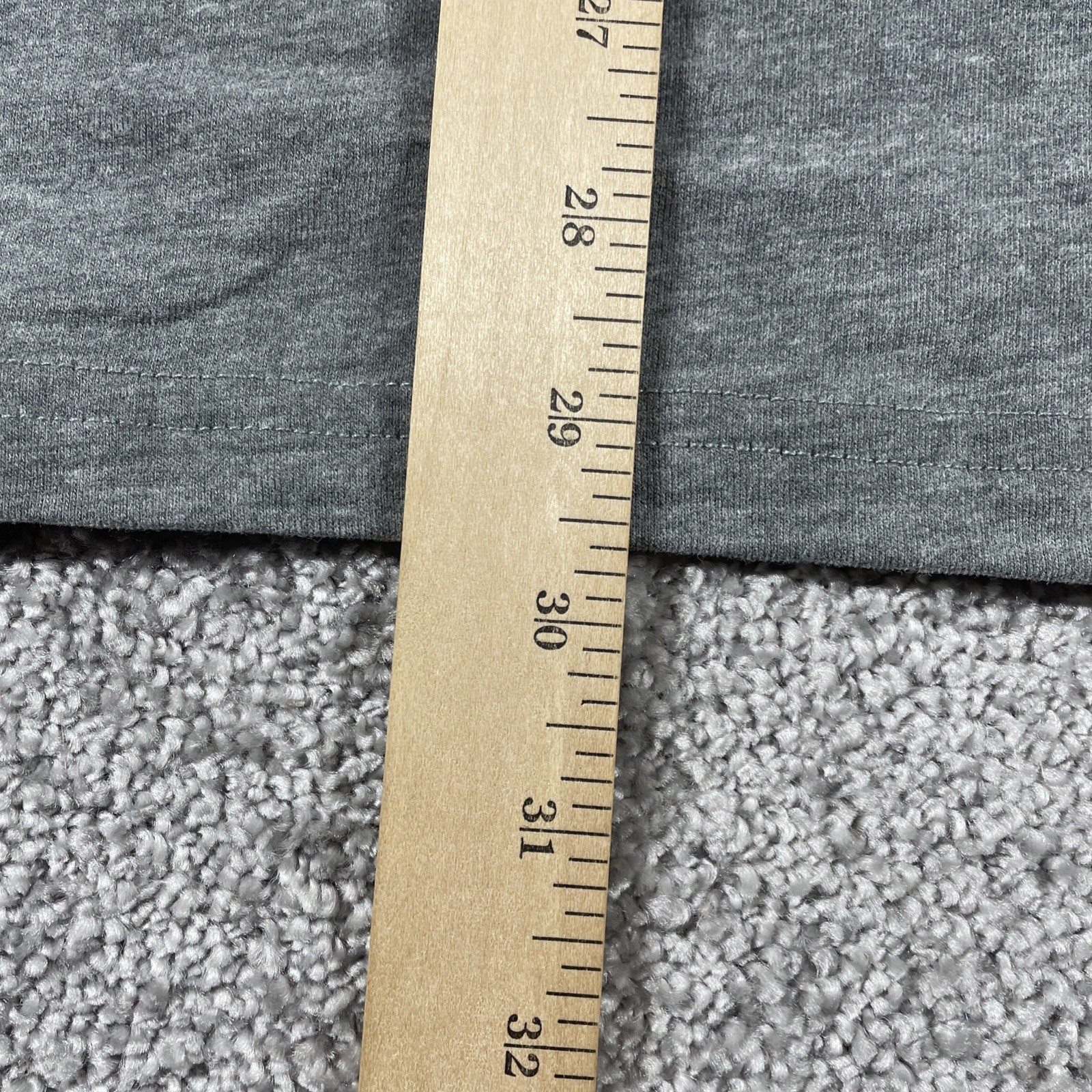 True Classic Hoodie Mens Extra Large Pullover Minimalist Cotton Blend Gray