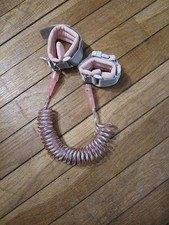 Dr Meter Toddler Leash Safety Anti Lost Wrist Link with Key Lock 4.9ft Pink