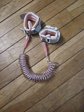 Dr Meter Toddler Leash Safety Anti Lost Wrist Link with Key Lock 4.9ft Pink