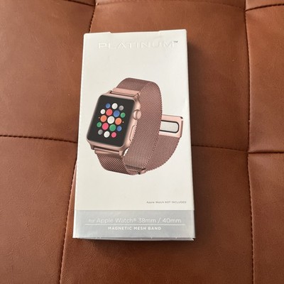 Apple Watch Band BRAND NEW Platinum Magnetic Stainless Steel Mesh 
