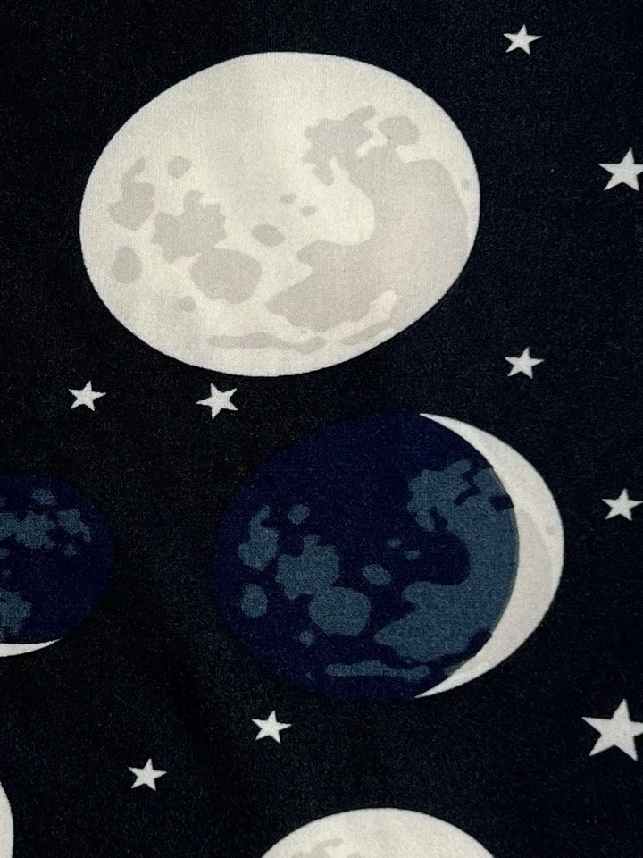 Leggings LuLaRoe TC Alto Curvilíneo Raro NEGRO Media Luna Estrella Espacial Galaxia TIERRA Foto 3 de 4