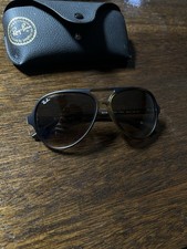 Ray-Ban NIB Aviator RB4125 CATS 5000 Tortoise Shell B15 Top Gradient Sunglasses
