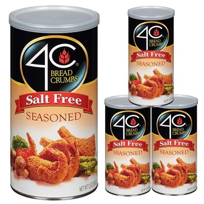 Salt Free Bread Crumbs, Seasoned, Premium Regular & Gluten Free, Flavorful Cr...