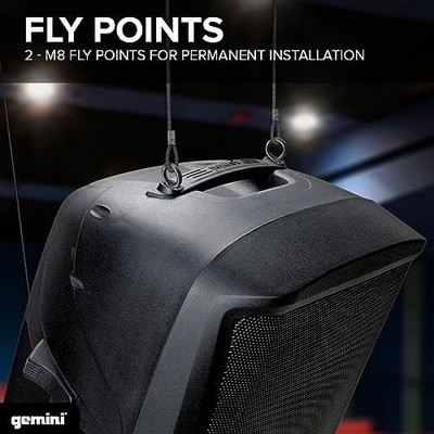 Gemini AS-2115BT-PK Bluetooth 15 Inch PA System DJ Speaker 2000 W Stand and Mic