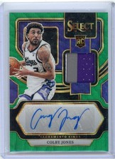 2023-24 Select Prizm 5/5 Relic Auto Rookie COLBY JONES #RJ-JNE!
