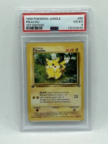 1999 Pokemon Jungle Pikachu 1st edition Psa4