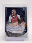 JORDAN HAWKINS 2025-26 BOWMAN CHROME BASKETBALL AUTO #BCA-JA PELICANS Q2045