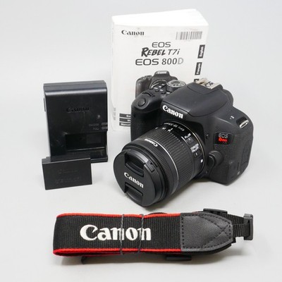 Canon EOS Rebel T7i 24.2MP Digital SLR DSLR Camera EF-S 18-55mm f/4-5.6 IS STM