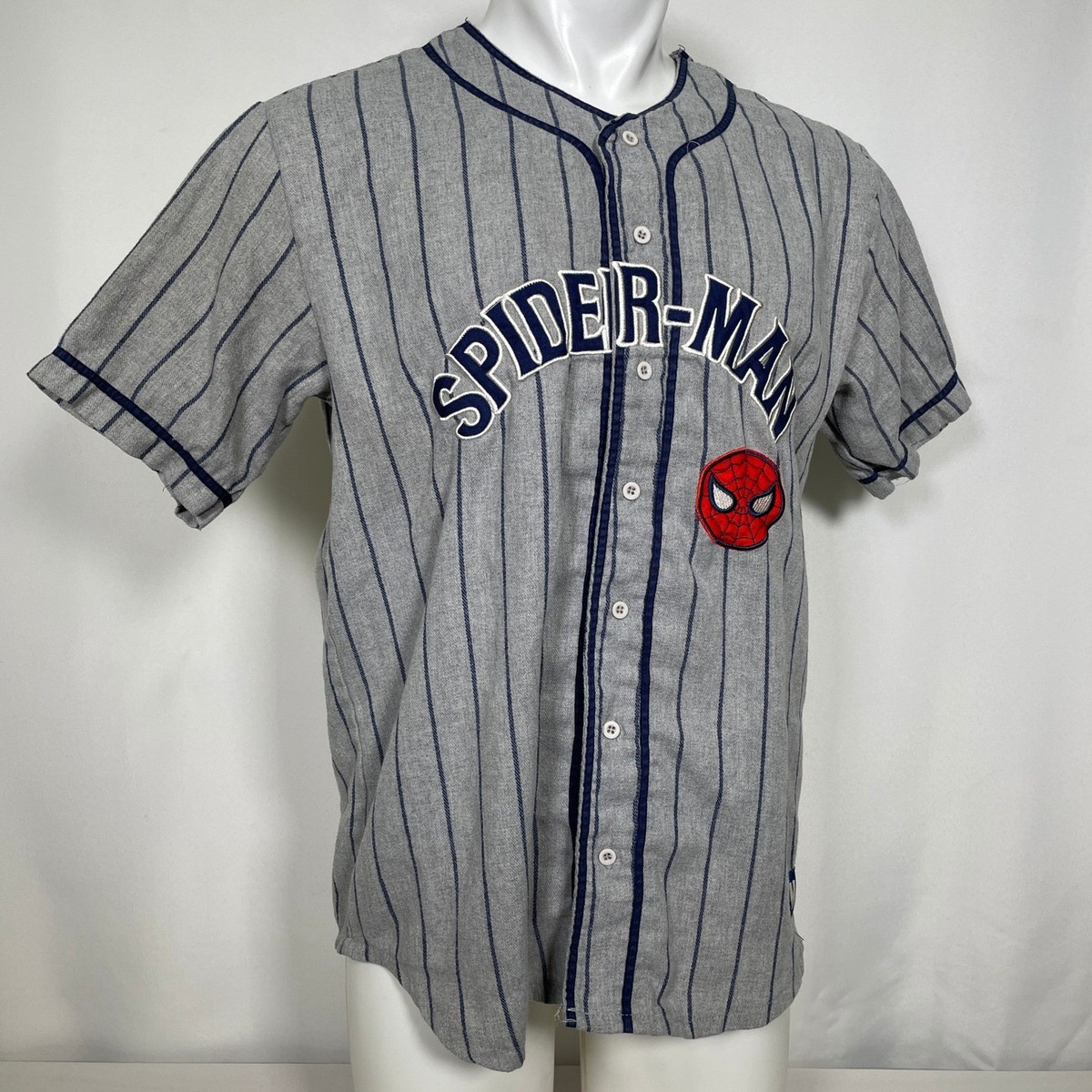 Parker #62 Marvel Spider-Man BoxLunch Grey Pinstripe Baseball