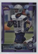2015 Topps Chrome Rookies Purple Refractor Deontay Greenberry #187 4k8