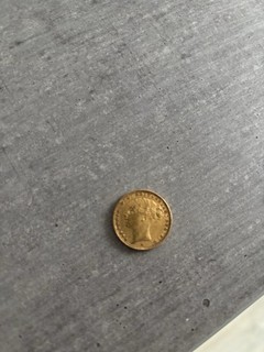 Goldmünze: UK 1/2 Sovereign Victoria 1887 "Junges Porträt"