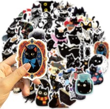50pcs Cat Meme Stickers Funny Cute for Kids Laptop Notebook Water Bottle Or Gift