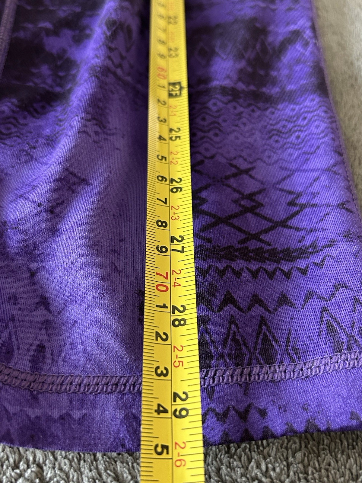 Purple and Black exercise stretch pants bottoms - image 5