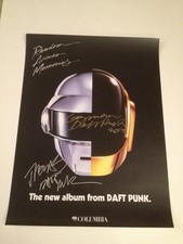 Daft Punk Signed Random Access Memories Poster Grammy
