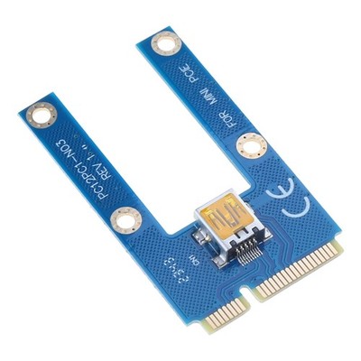 Mini PCI-E Riser Board GPU Extender Riser Card USB 3.0 GPU Adapter 16X Slots
