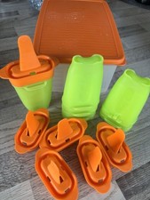 Eisförmchen Eisformen Tupperware 6 er Set Lollytubes Eis am Stiel