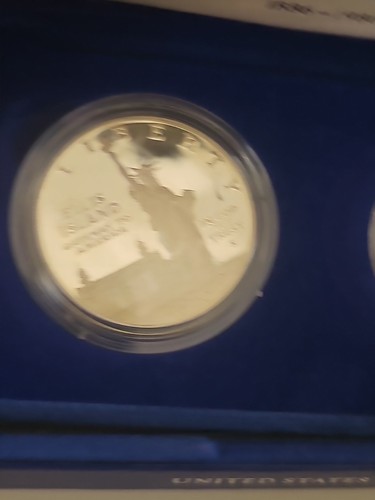 1886-1986 USA Liberty Coins Set PP SILBER Dollar & Half Dollar 5497 - Bild 4 von 11