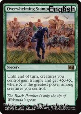 (Preorder) Overwhelming Stampede [Normal NM - Commander: Marvel Super Heroes ...
