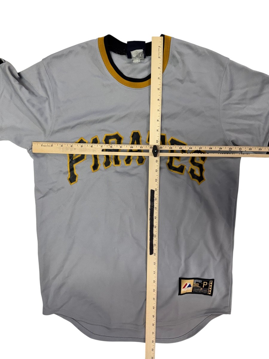 Majestic Cooperstown Collection Pittsburgh Pirates MLB Gray Jersey
