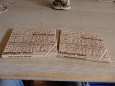 Änis Springerle  Model  mit Rezept 2 Stück OVP TOP Kunststoff große