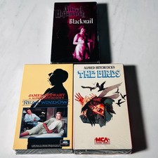 Alfred Hitchcock - New VHS Lot of 3 - The Birds - Blackmail - Rear Window