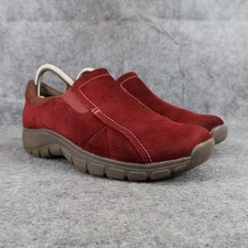 Clarks Shoes Womens 8 Slip On Casual Clog Comfort Leather Red Active Lifestyle