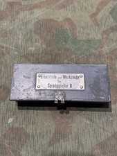 Original WW2 German Pioneer Spare Parts Box Ersatzteile und Werkzeuge