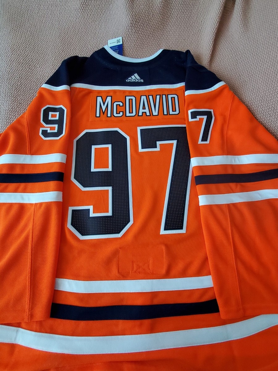 Connor McDavid Authentic Edmonton Oilers Hockey Jersey Size 56