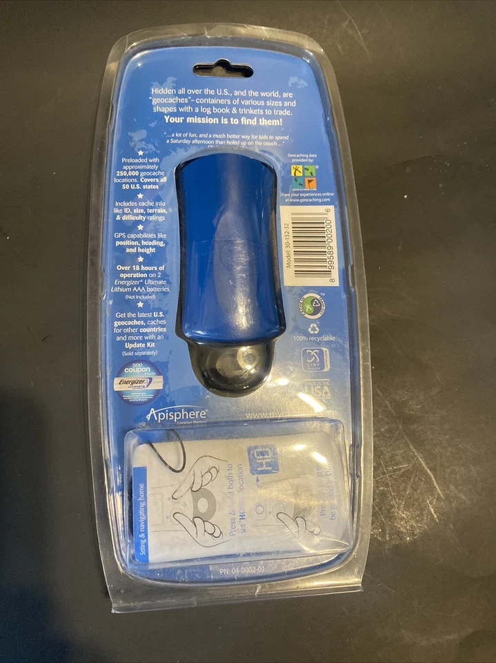 Geomate Jr Geocaching GPS Green  NEW 250k preloaded Geochaches - Image 4 of 4