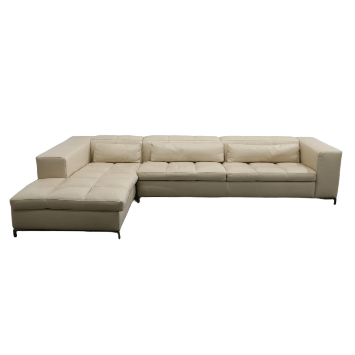 Nick Leather Sectional Sofa by Cierre
