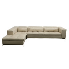 Nick Leather Sectional Sofa by Cierre