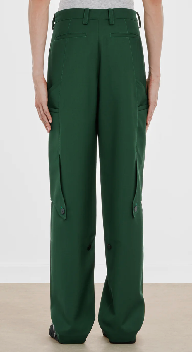 Kiko Kostadinov Green Megara Trousers size IT 44 | eBay