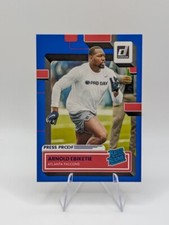 Arnold Ebiketie 2022 Panini Donruss Press Proof Blue RC #366 Falcons
