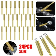 24PCS 3/16" 7/32" Diamond Chainsaw Sharpener Burr Grinding Stone File 1/8" Shank