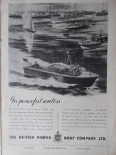 6/1946 PUB BPB BRITISH POWER BOAT SEAPLANE TENDER CRAFT ORIGINAL AD