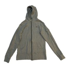 Nike Sportswear Jacket Full Zip Gray L/S Hooded Sweatshirt Women  s Size M 8-10 