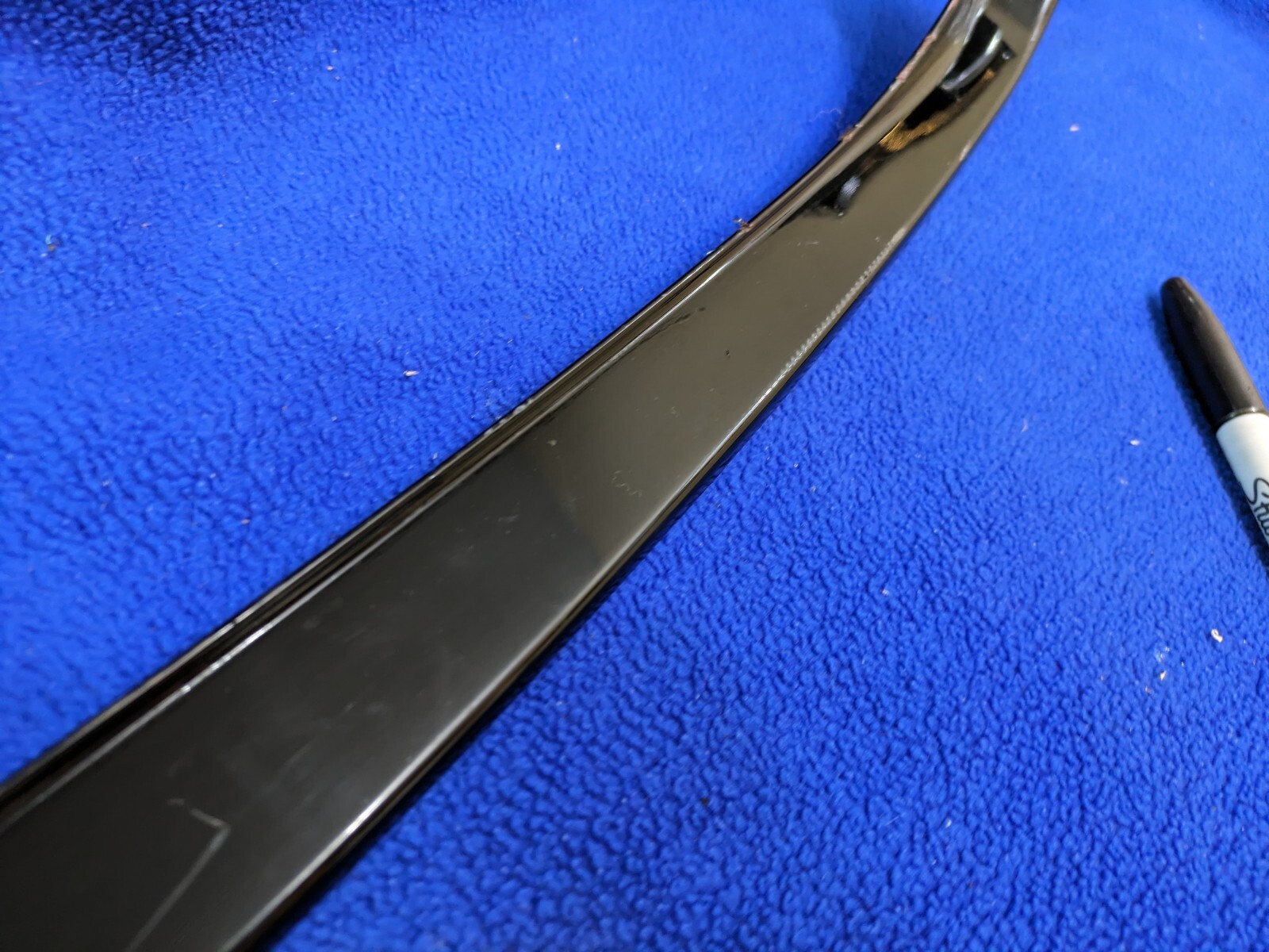 black Bentley Continental Flying Spur Rear Bumper Cover Finisher trim upper