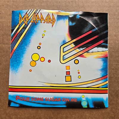 DEF LEPPARD Pour Some Sugar On Me NO RECORD!!! PICTURE SLEEVE ONLY